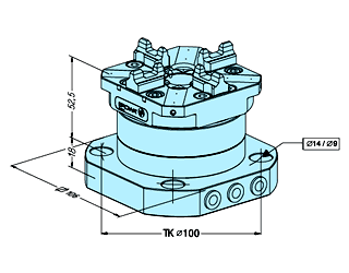 Erowa ER-020027 ITS Compact CombiChuck with clamping