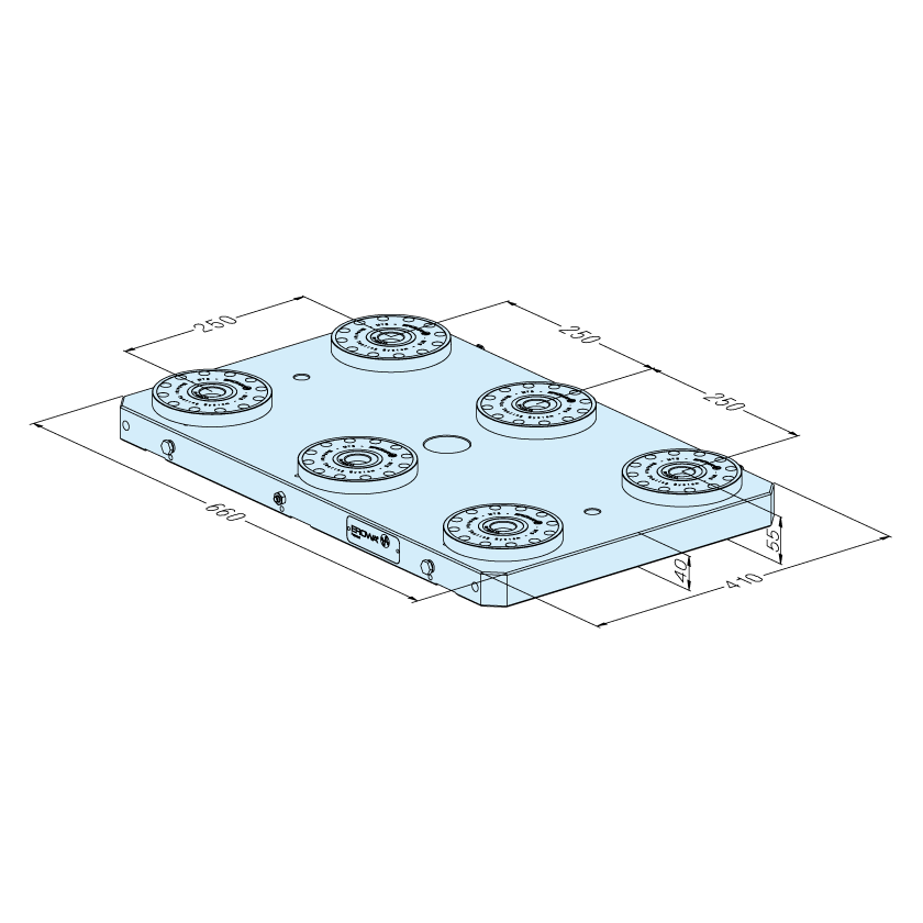 Erowa ER-033902 MTS Base Plate 410 x 660 P