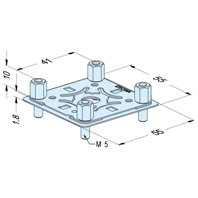 Erowa ER-094180 Centering Plate 50 C, Set of 50