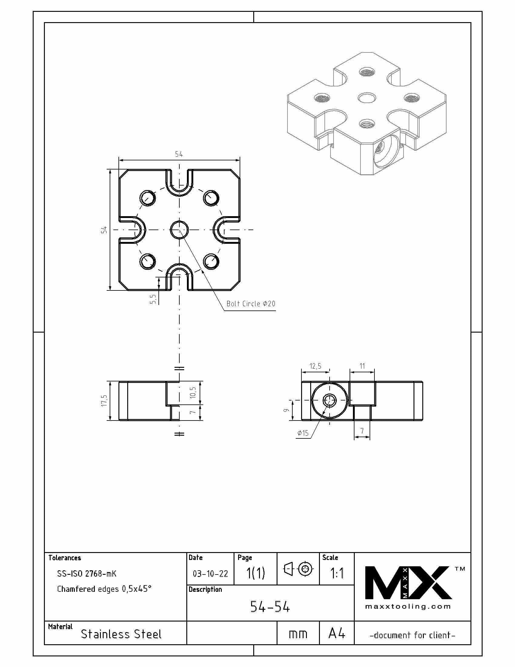 MaxxMacro 54 Flat Electrode Holder Pallet Spacer