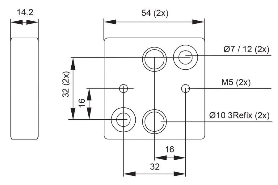 System 3R 3R-658.31E, Pallet, unhardened, 52x52 mm, 3Refix