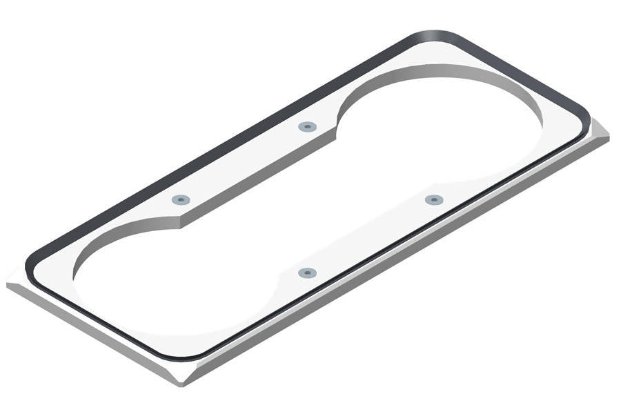 System 3R C294610, seal frame for 2 chucks, 250 mm