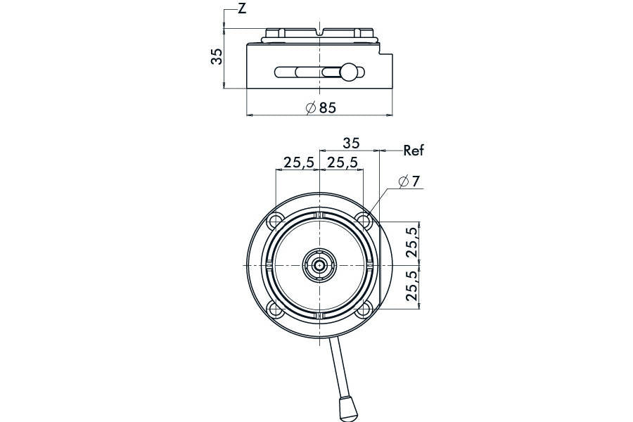 System 3R C190000, GPS 70 Chuck, manual