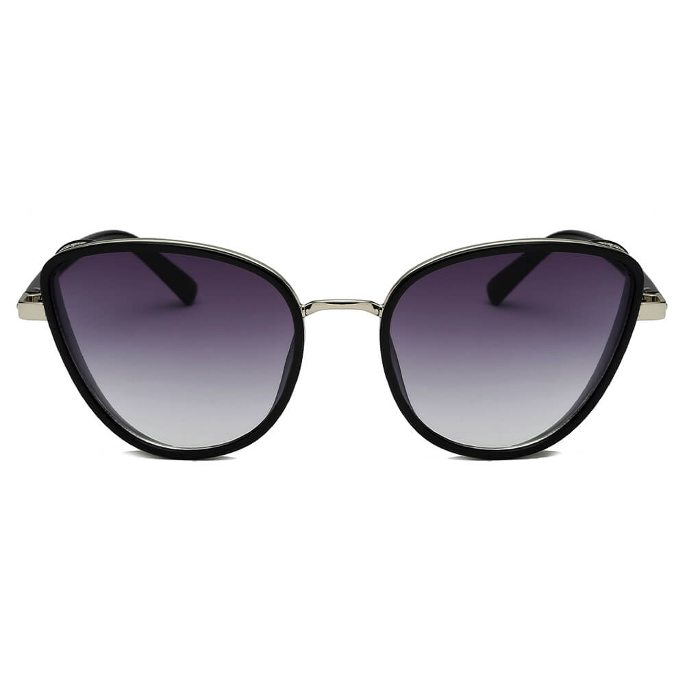 NARVA | Women Sleek Glitter Glamour Cat Eye Feline Fashion Sunglasses