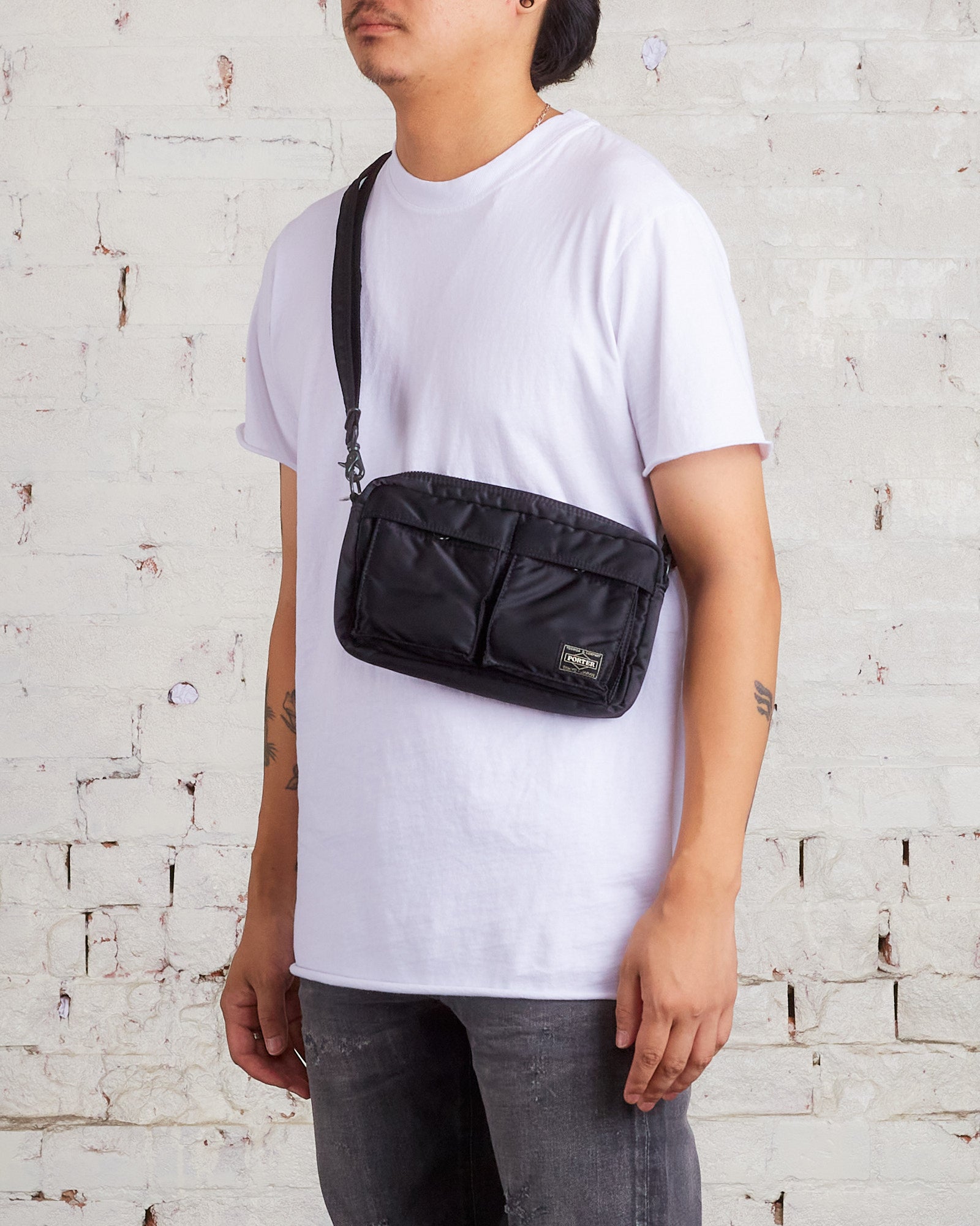 Porter Tanker Shoulder Bag Black