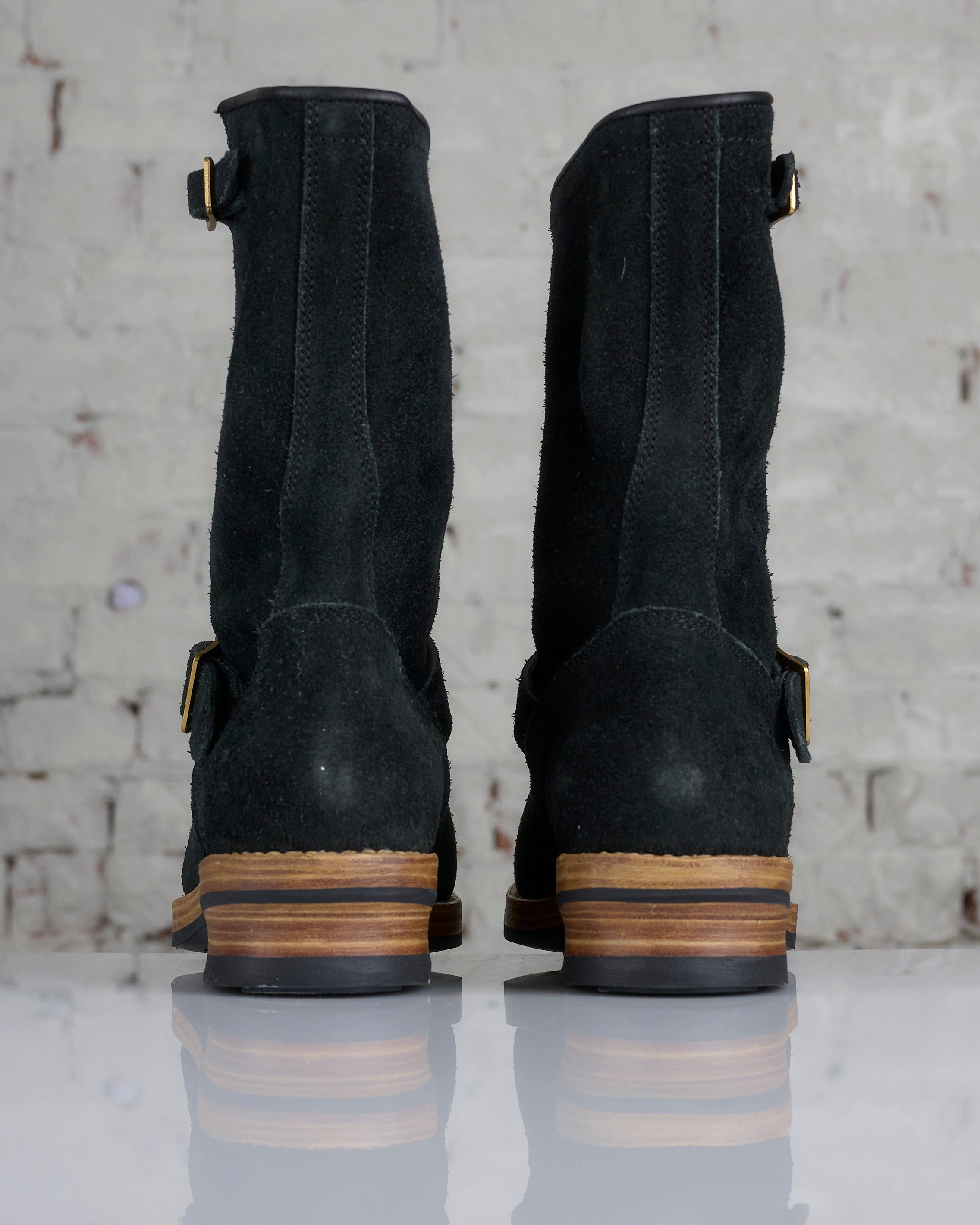 visvim T.W.O. Boot Folk Suede Black