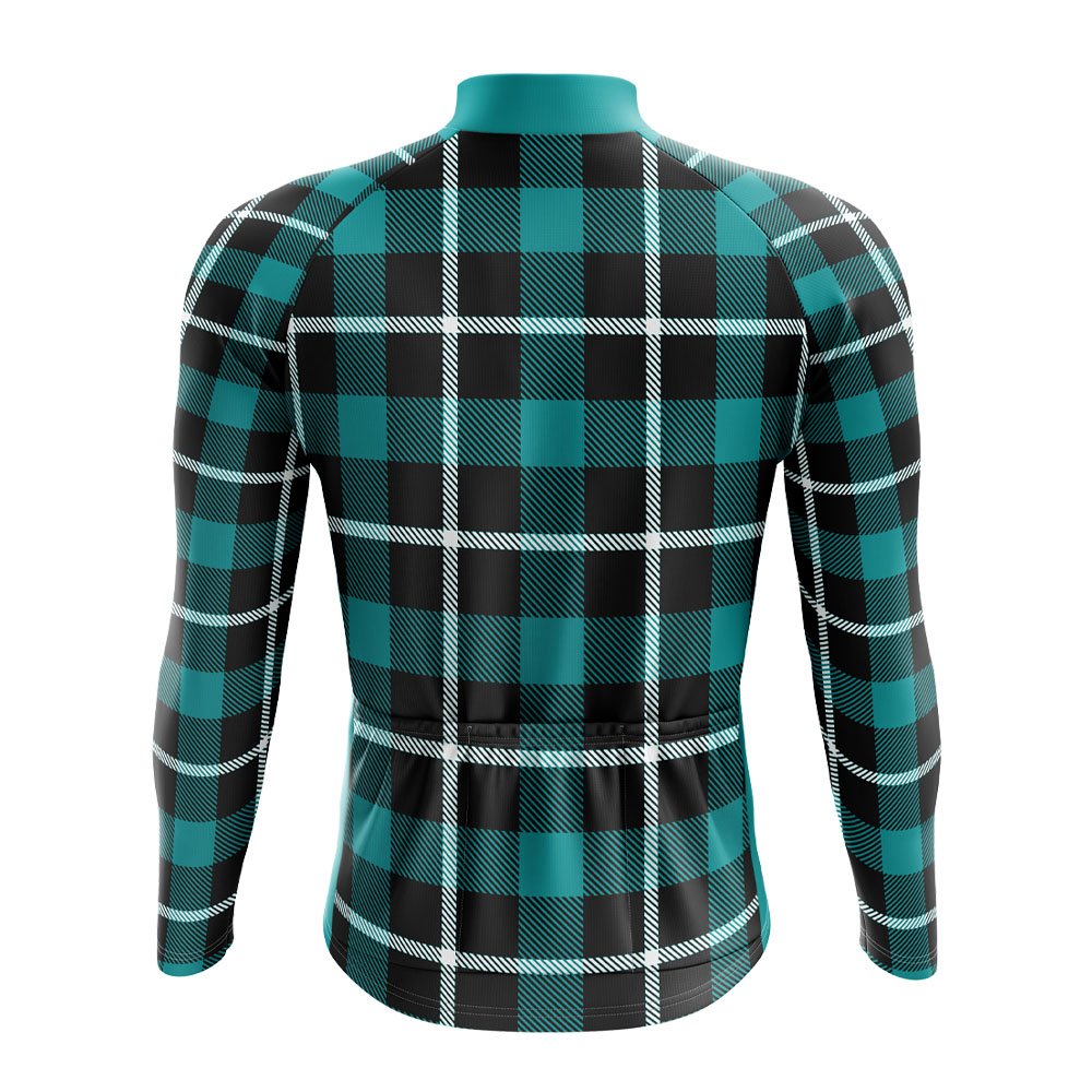 Aqua Long Sleeve Cycling Jersey