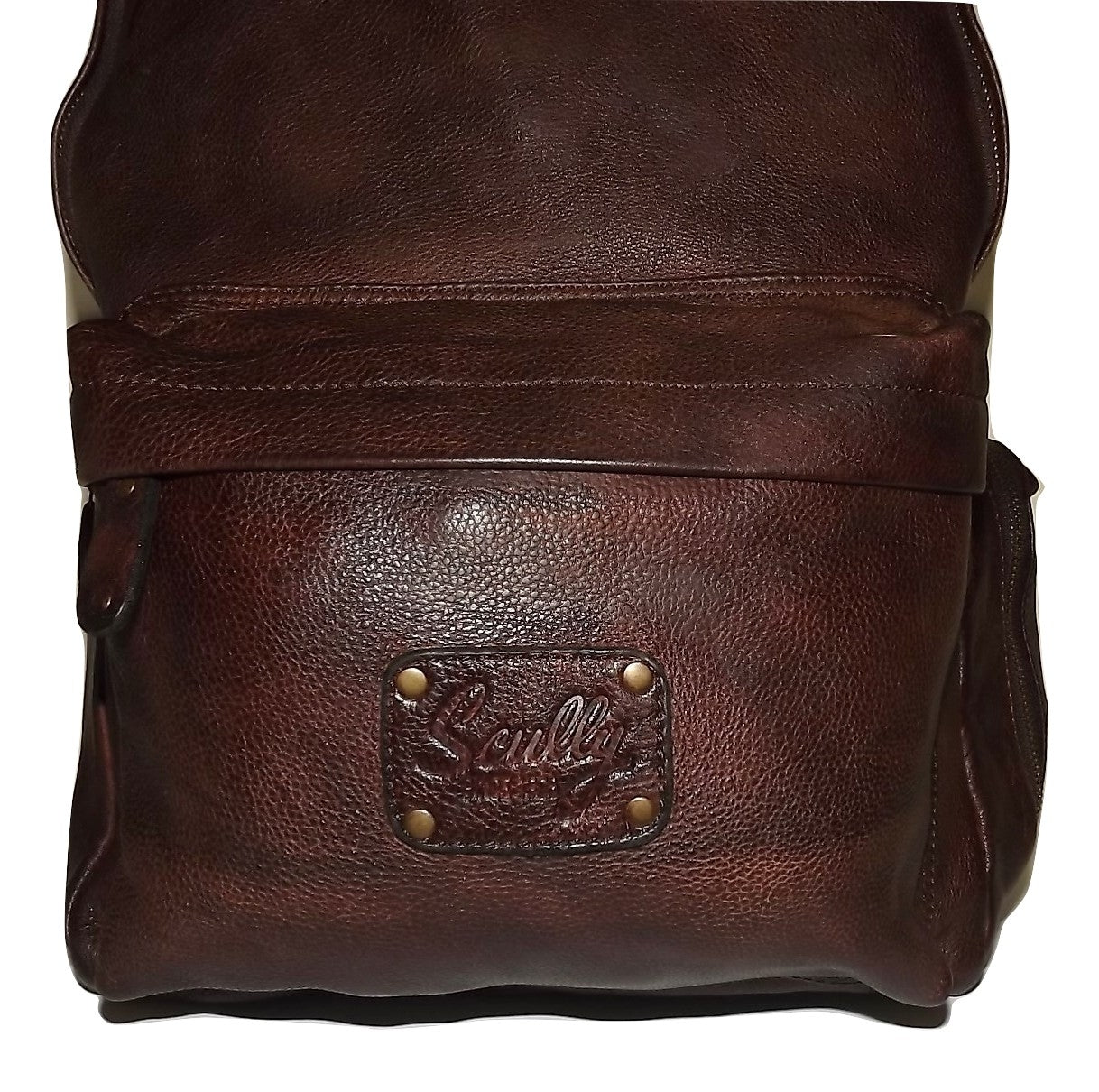 Scully Leonardo Italian Leather Laptop Business Backpack Brown