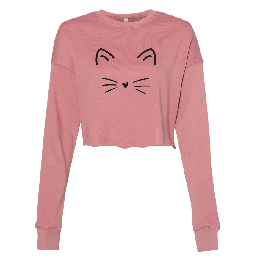 Whiskers Cropped Crew Fleece
