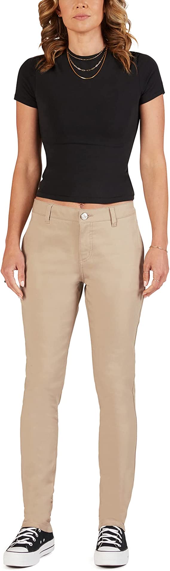 Fivestar Juniors 4-Pocket Mid-Rise Skinny Pants