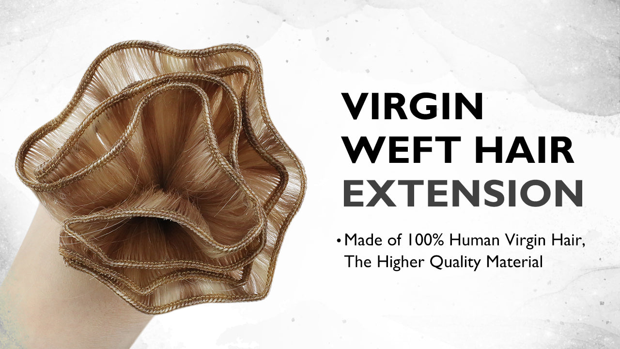 virgin human hair weft