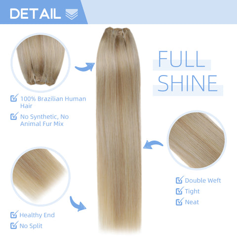 sew in weft hair human