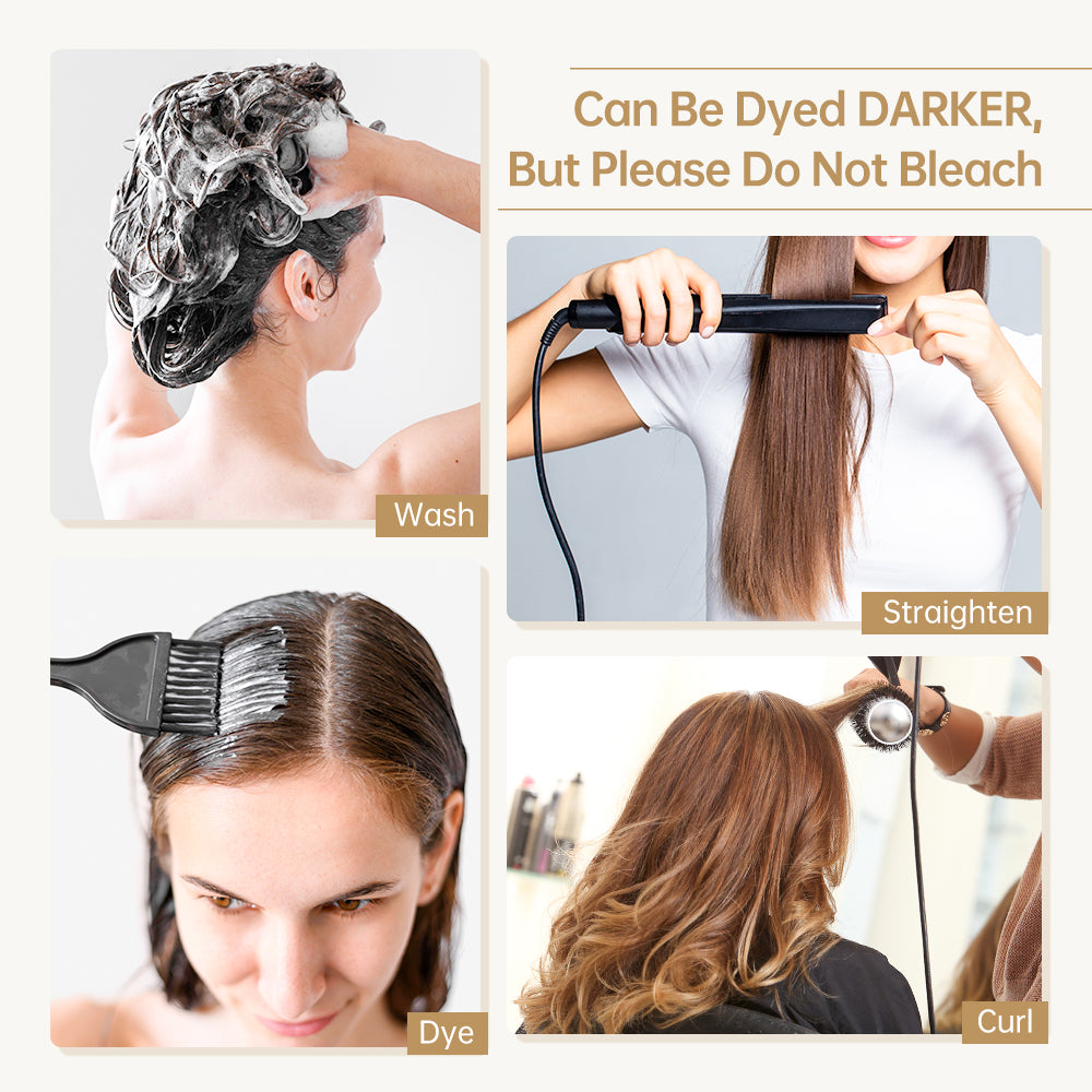 Virgin tape in hair