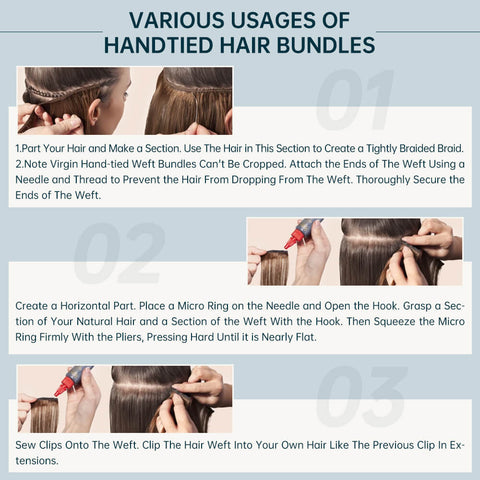 hand-tied weft in US