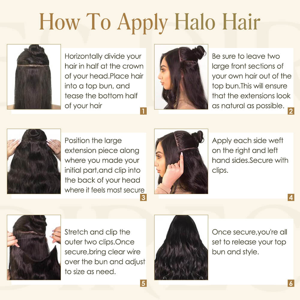 how to apply halo hair