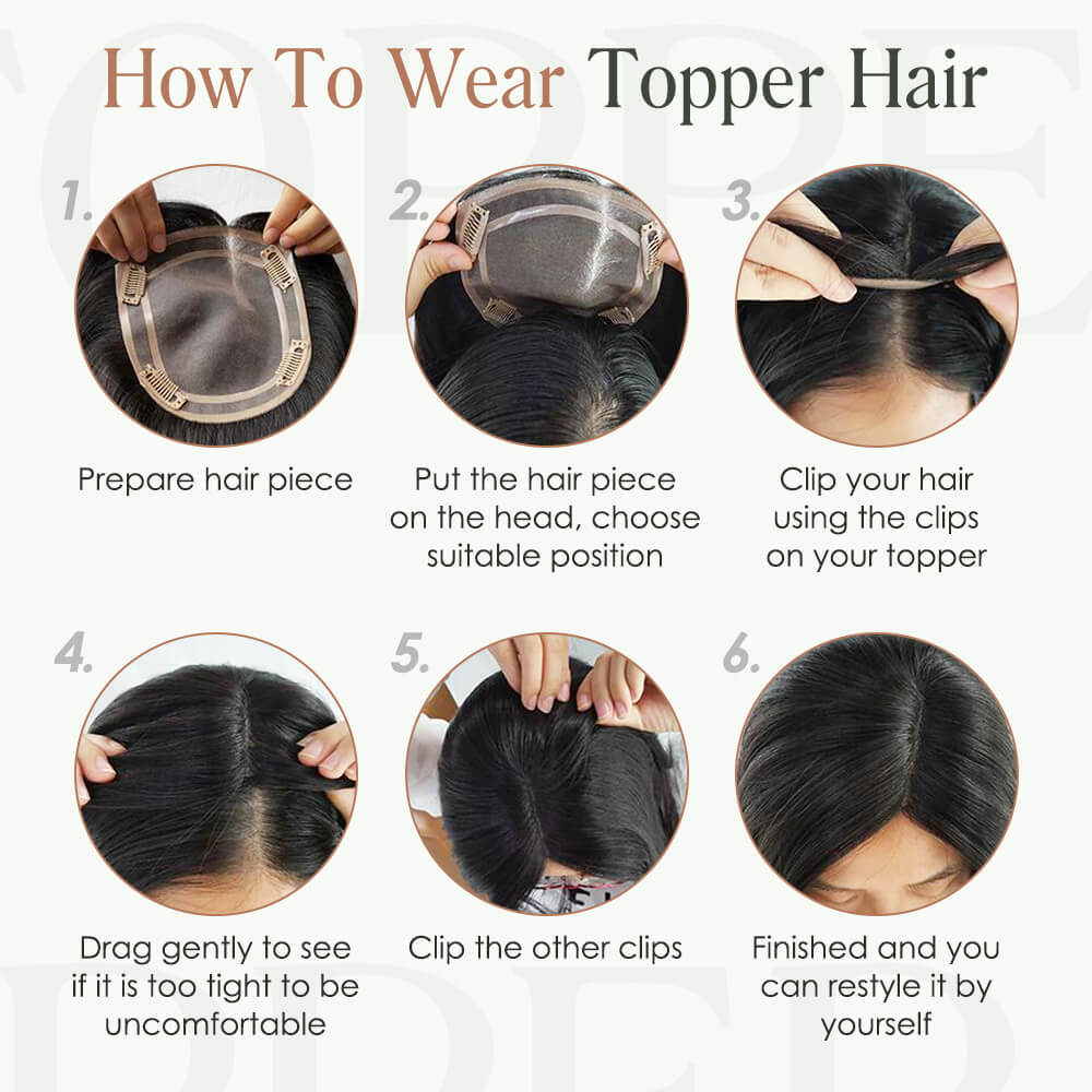 how to wear topper hair