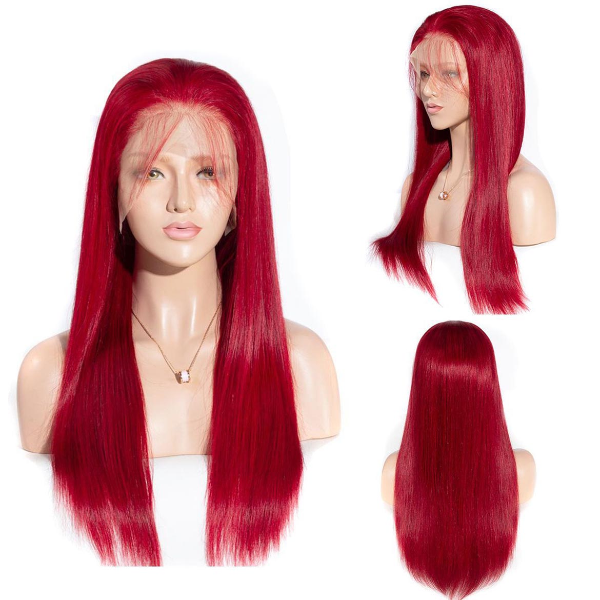 VRBest Red Lace Front Wigs