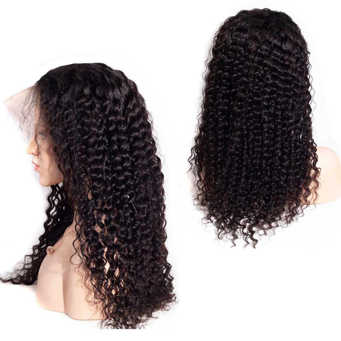 VRBest Transparent 13x4 Lace Front Wigs Deep Wave