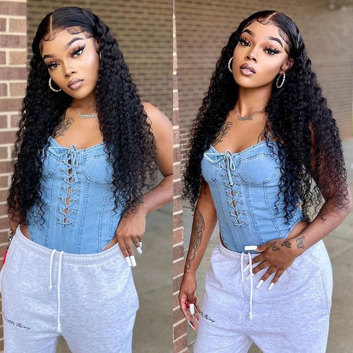 13x6 Lace Front Wigs Deep Wave Wigs