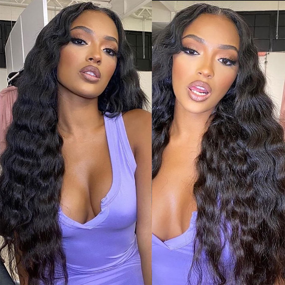 VRBest Skin Melted 13x6 Lace Front Wigs Loose Wave Human Hair Wigs