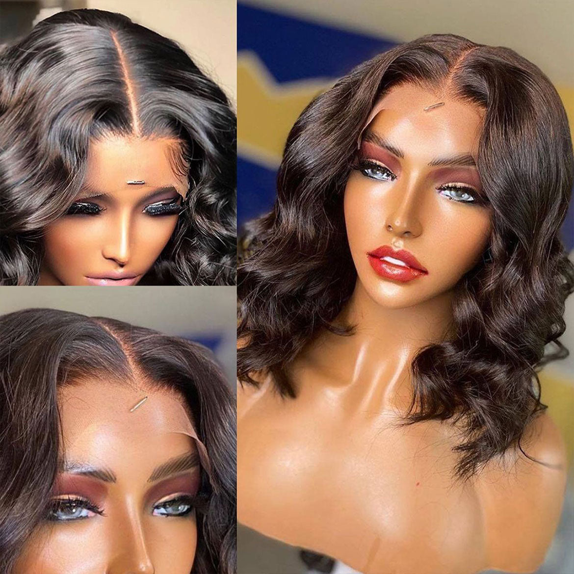 Body Wave Short Bob Wigs Human Hair