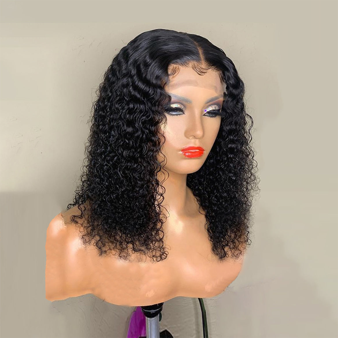 Short Human Hair Lace Closure Wigs