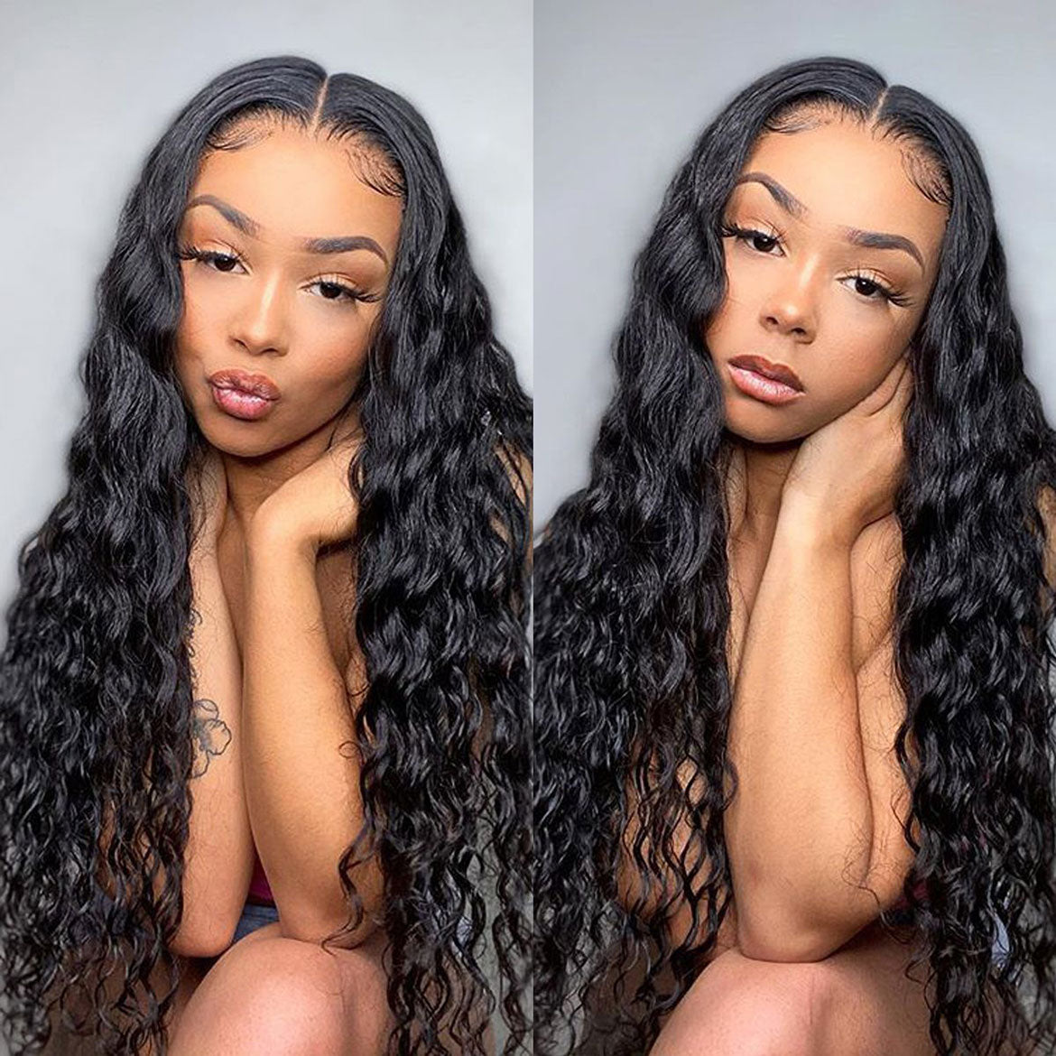 Water Wave Human Hair Wigs