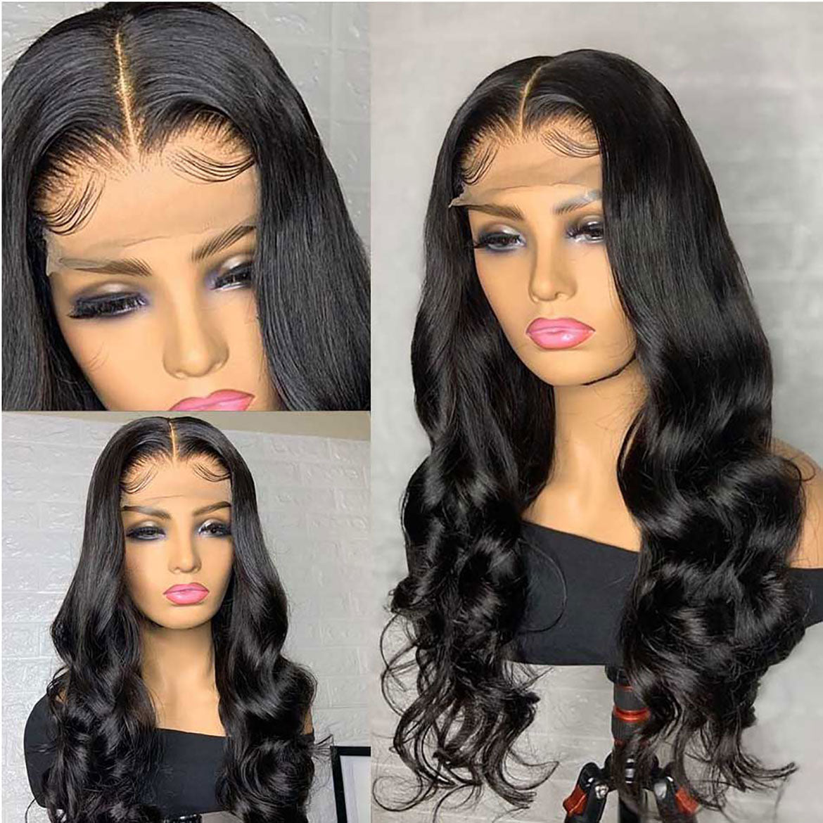 VRBest Smooth 5x5 Lace Closure Human Hair Wigs