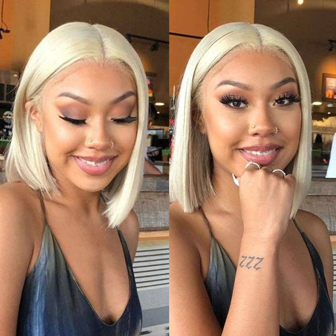 613 Bob Wigs Straight 13x4 Lace Front Wigs