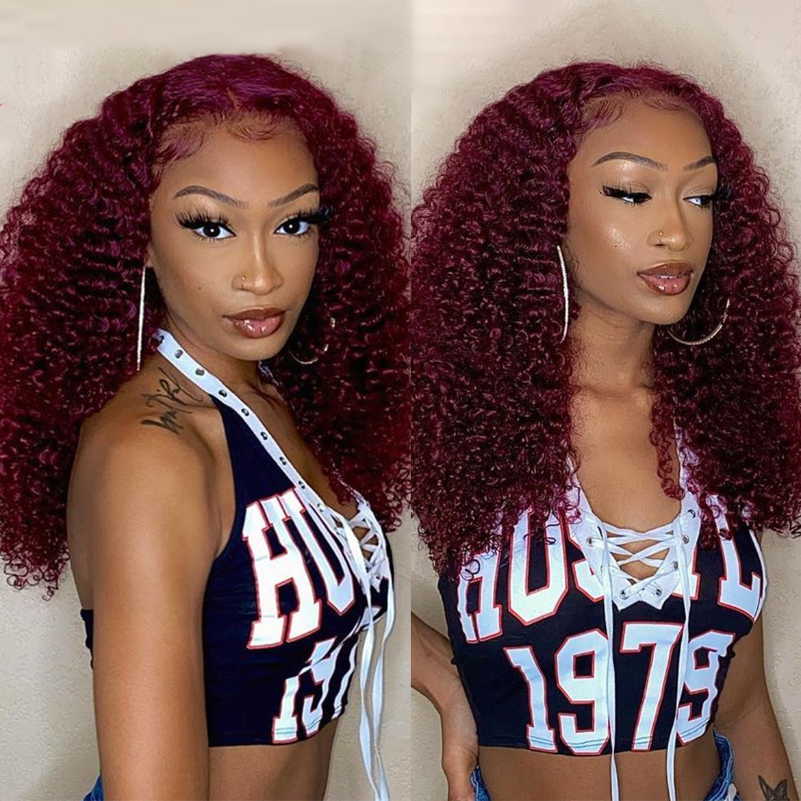 VRBest 99J Kinky Curly Wigs