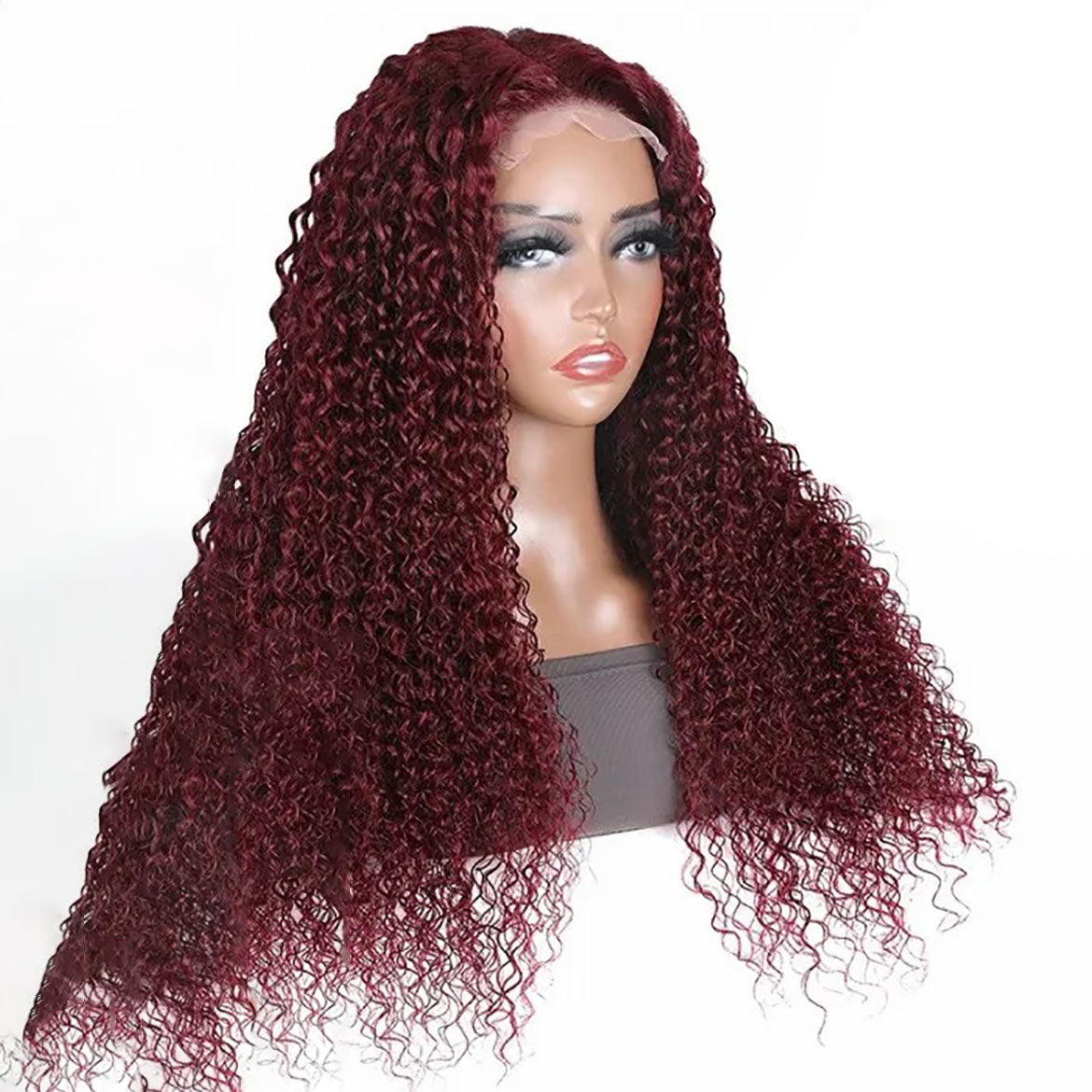 VRBest 99J Kinky Curly 13x4 Lace Front Wigs
