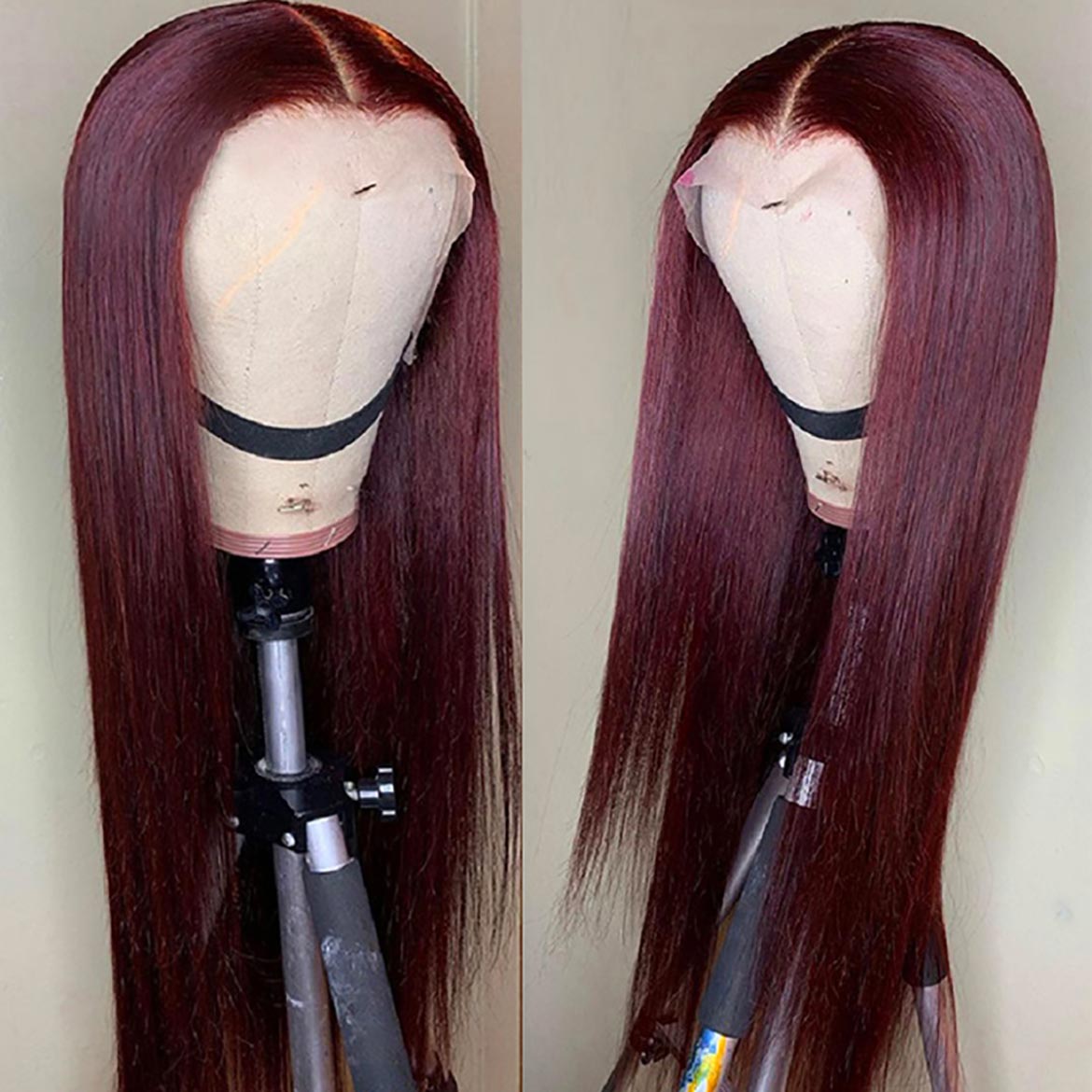 VRBest Burgundy Human Hair Wigs