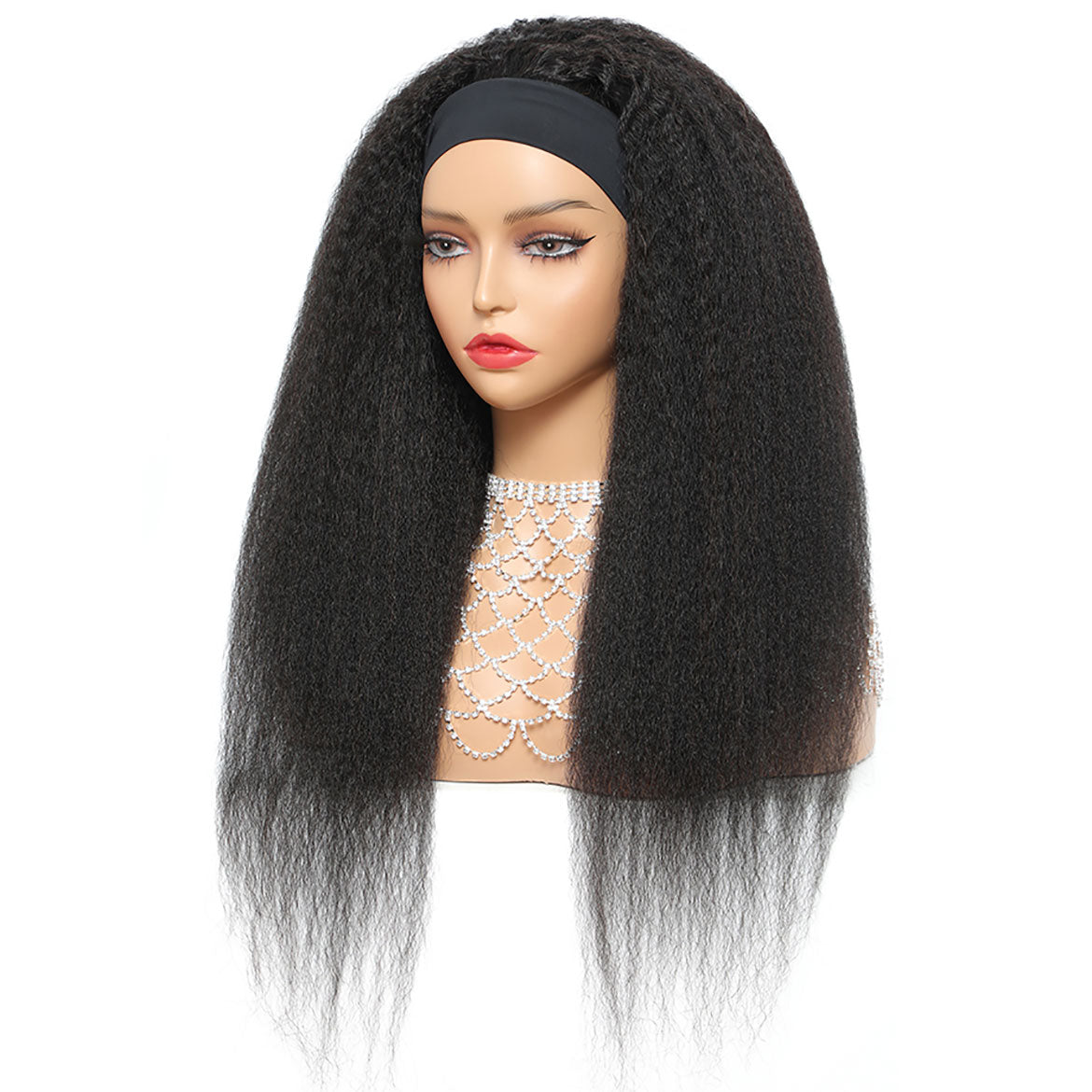 Headband Wigs Kinky Straight