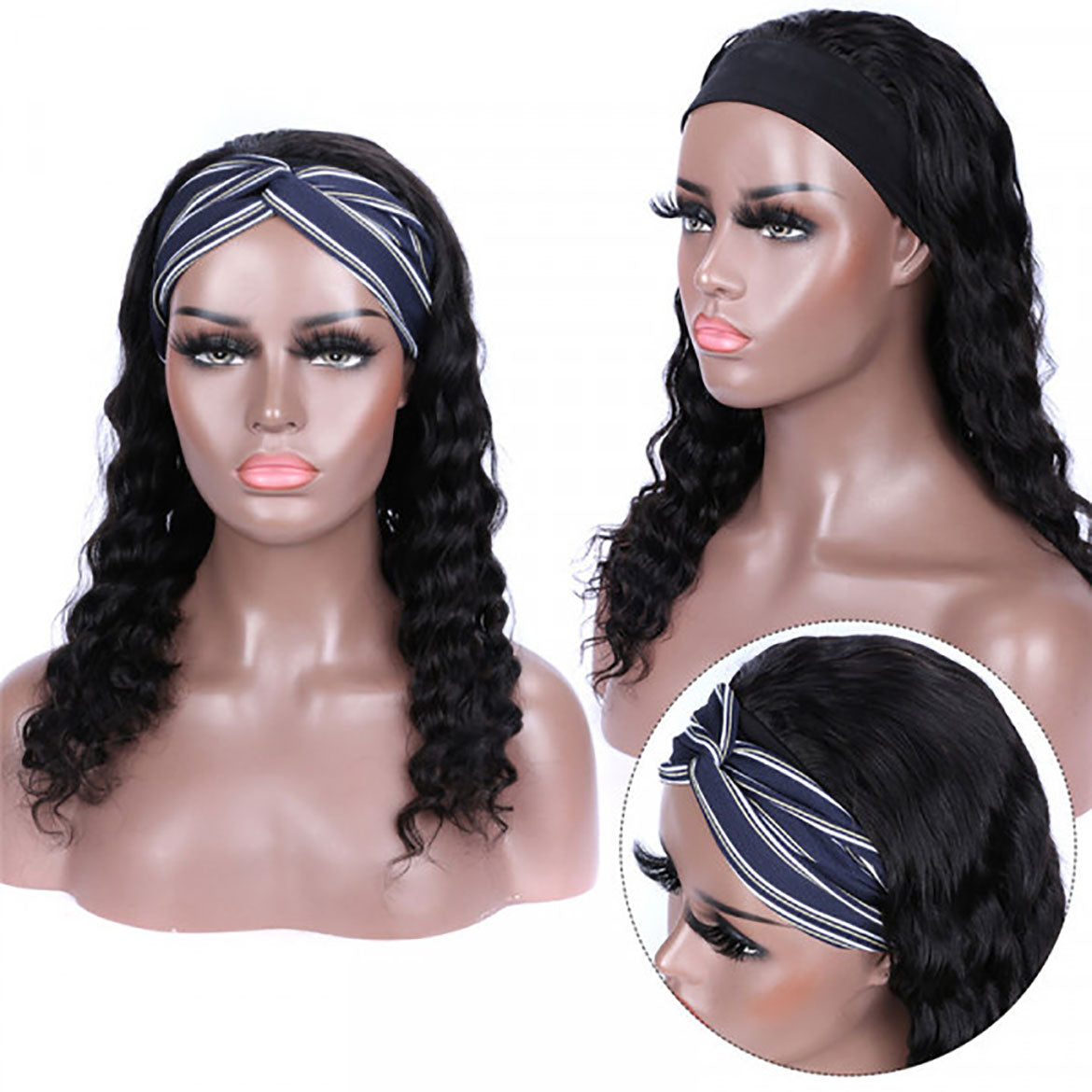 Loose Deep Wave Headband Wigs