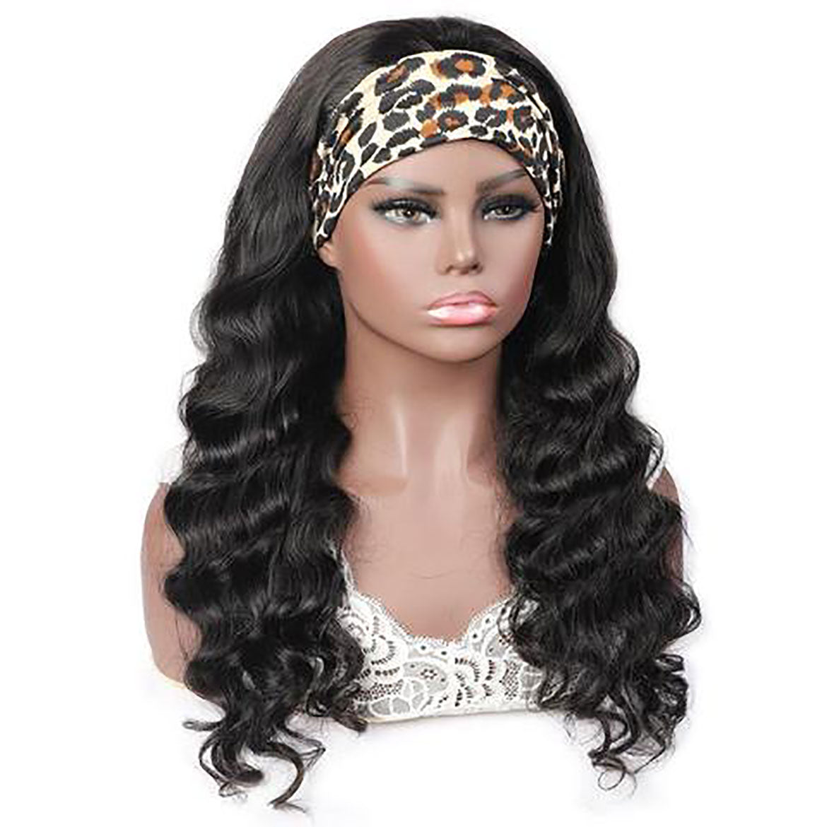 Loose Wave Headband Human Hair Wigs