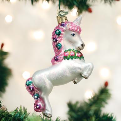 Old World Christmas Prancing Unicorn Ornament Sale