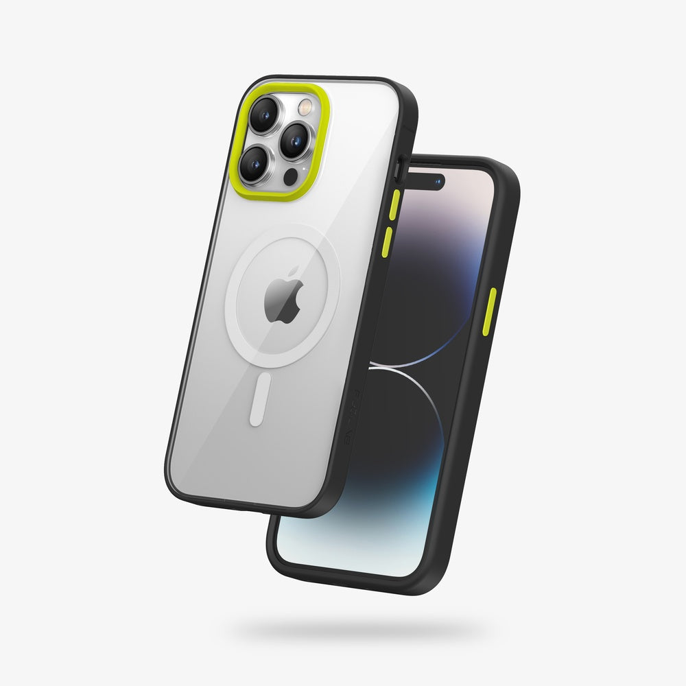 FLOLAB Surtect Tri-Fusion Magnetic for iPhone 14 Series Phone Case Surtect Black Clear