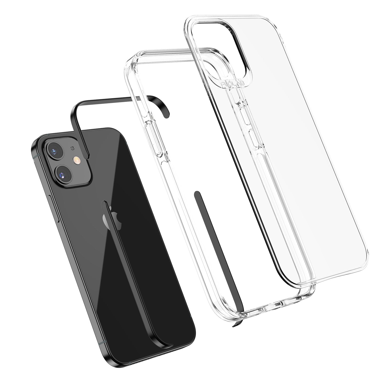 Black Case iPhone 12 mini TAFFYCA Series