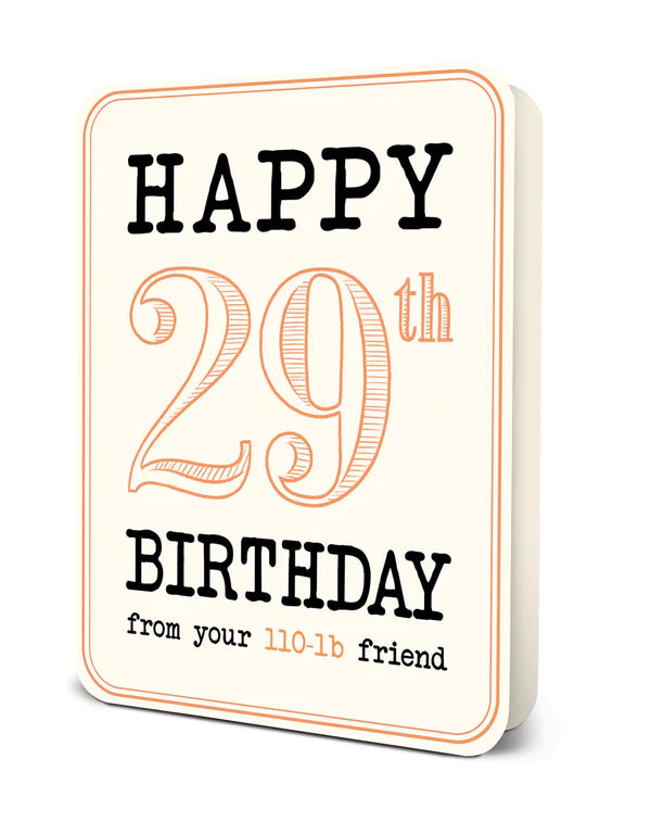 Happy 29th Birthday Card