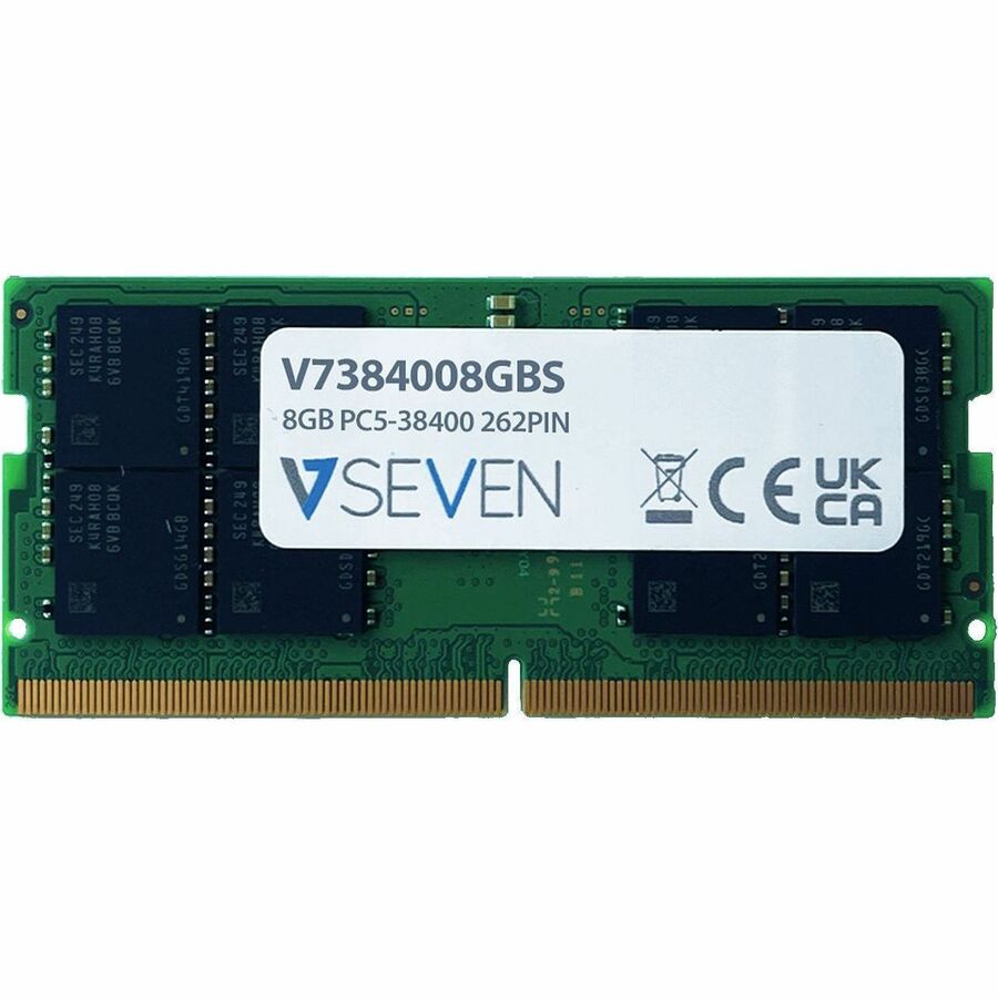 V7 V7384008GBS 8GB DDR5 SDRAM Memory Module - For Notebook - 8 GB - DDR5-4800/PC5-38400 DD