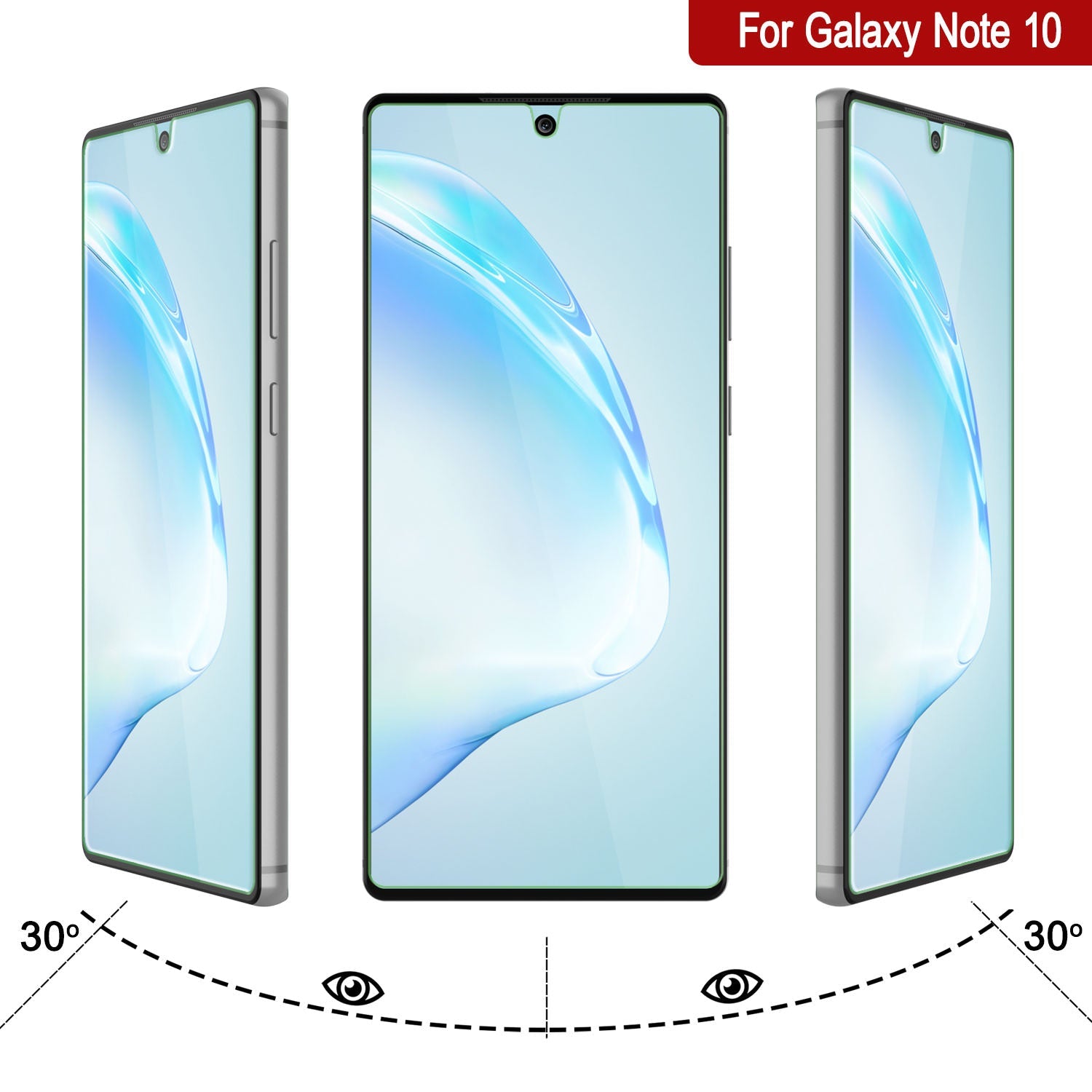 Galaxy note 10 Clear Punkcase Glass SHIELD Tempered Glass Screen Protector 0.33mm Thick 9H Glass