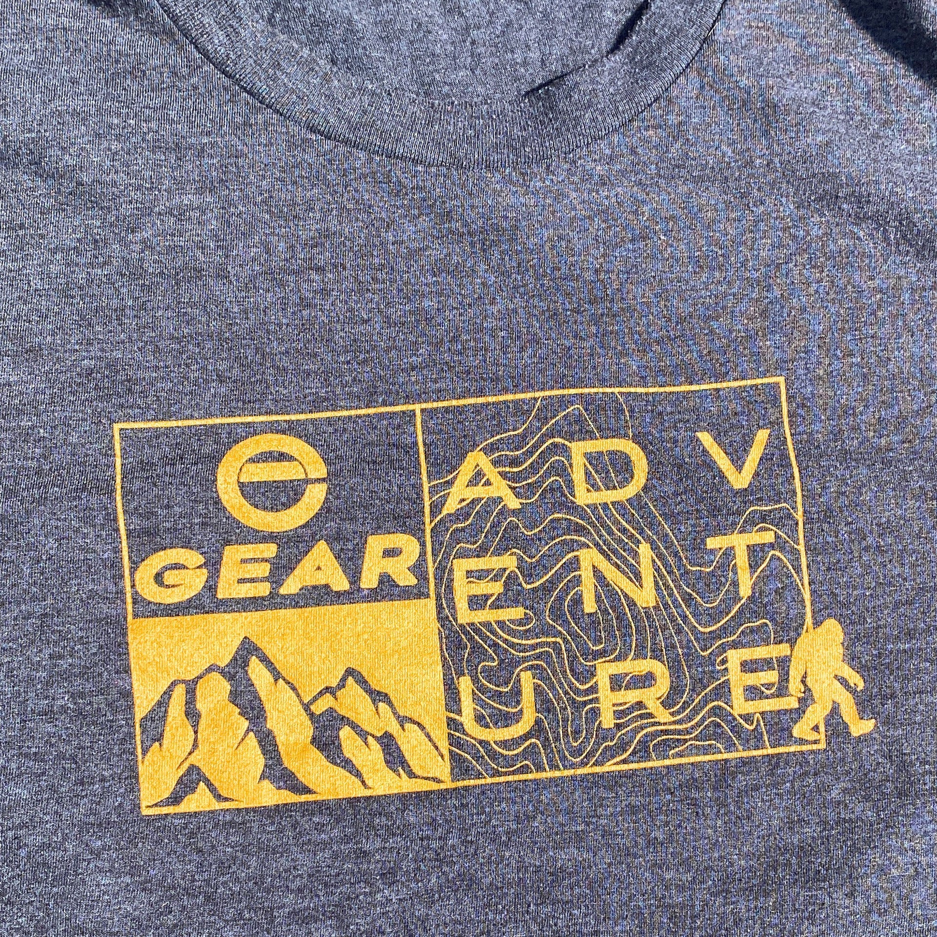 Enthusiast Gear Outdoor Adventure Tri-Blend T-Shirt Heathered Charcoal