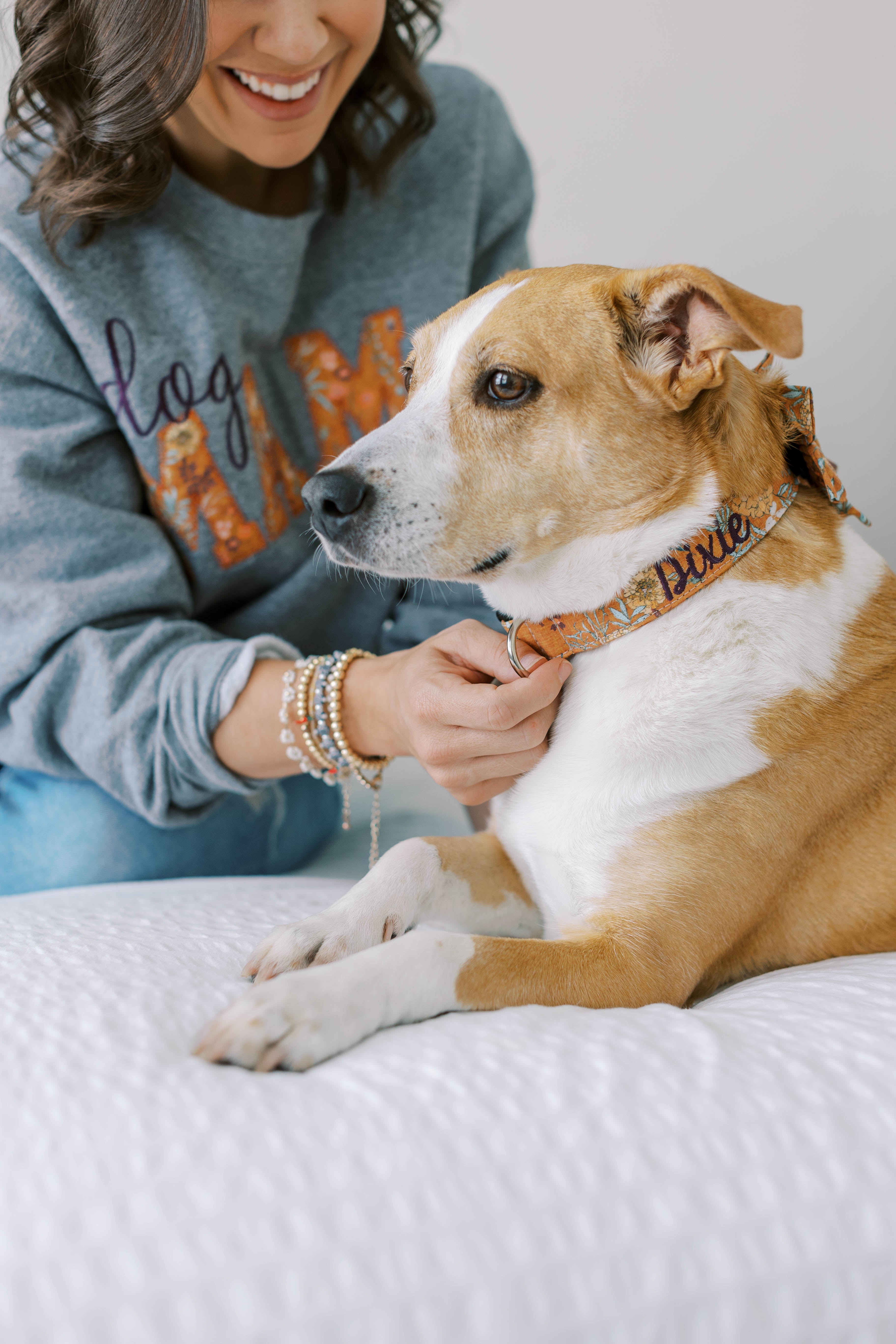 Fall Rustic Floral Dog Mom Sweatshirt | Personalized Mama Sweatshirt | Duke & Fox?