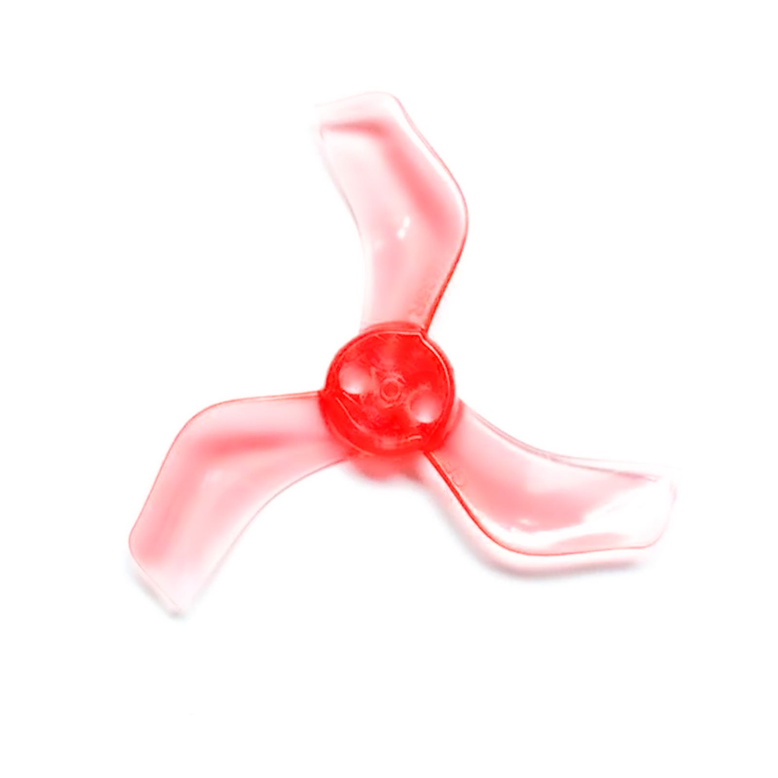 Gemfan 1635 40MM 3-Blade Propellers (4 Pairs) - 1.5mm Shaft - Clear Red