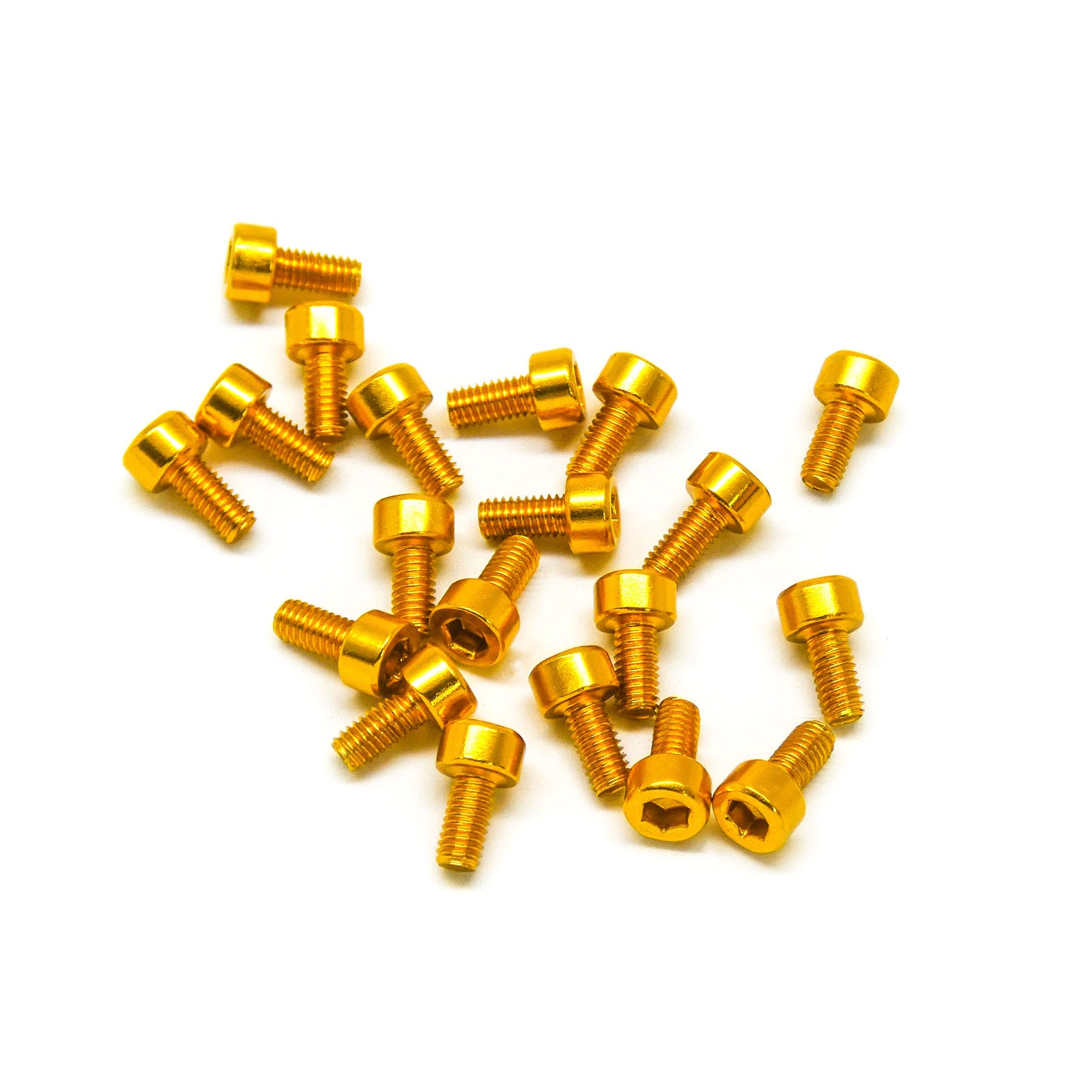 20pcs M3x6mm Socket Head Cap Screws 6063 Aluminum Hex Socket (Anodized Colors)