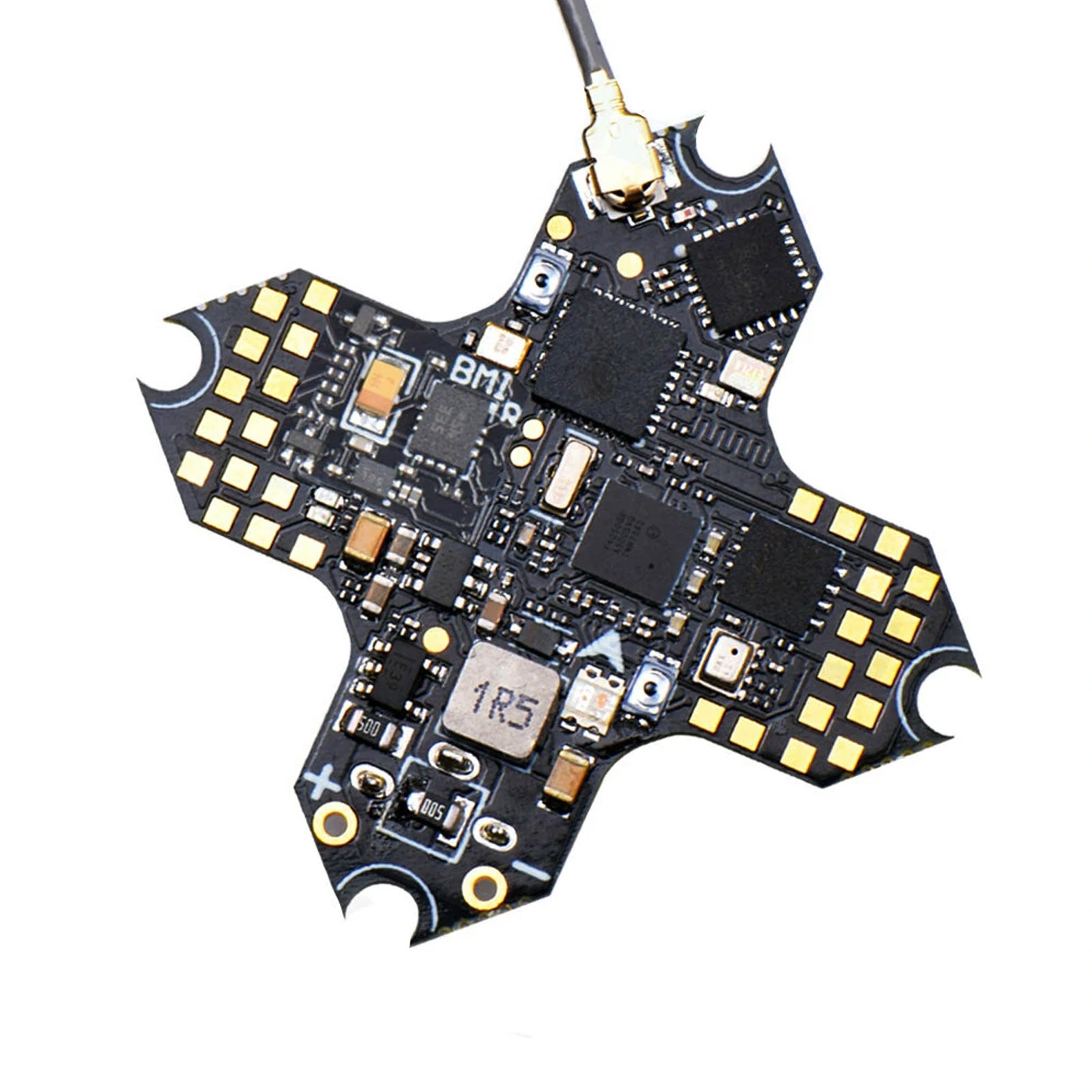 JHEMCU GSF405A-BMI 4-in-1 F4 Flight Controller AIO 1-2S ESC 5A Built-In ELRS Receiver 2.4GHz