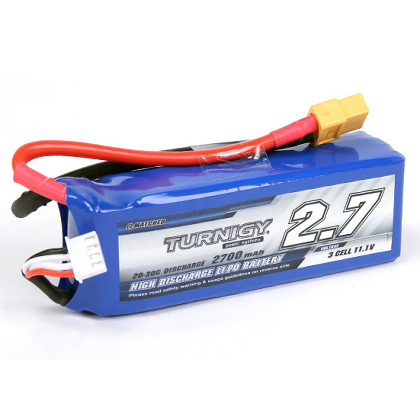 Turnigy 2700mAh 3S LiPo Battery Pack 11.1V 20C 40C CX-20 Nova X350 XT60 Plug