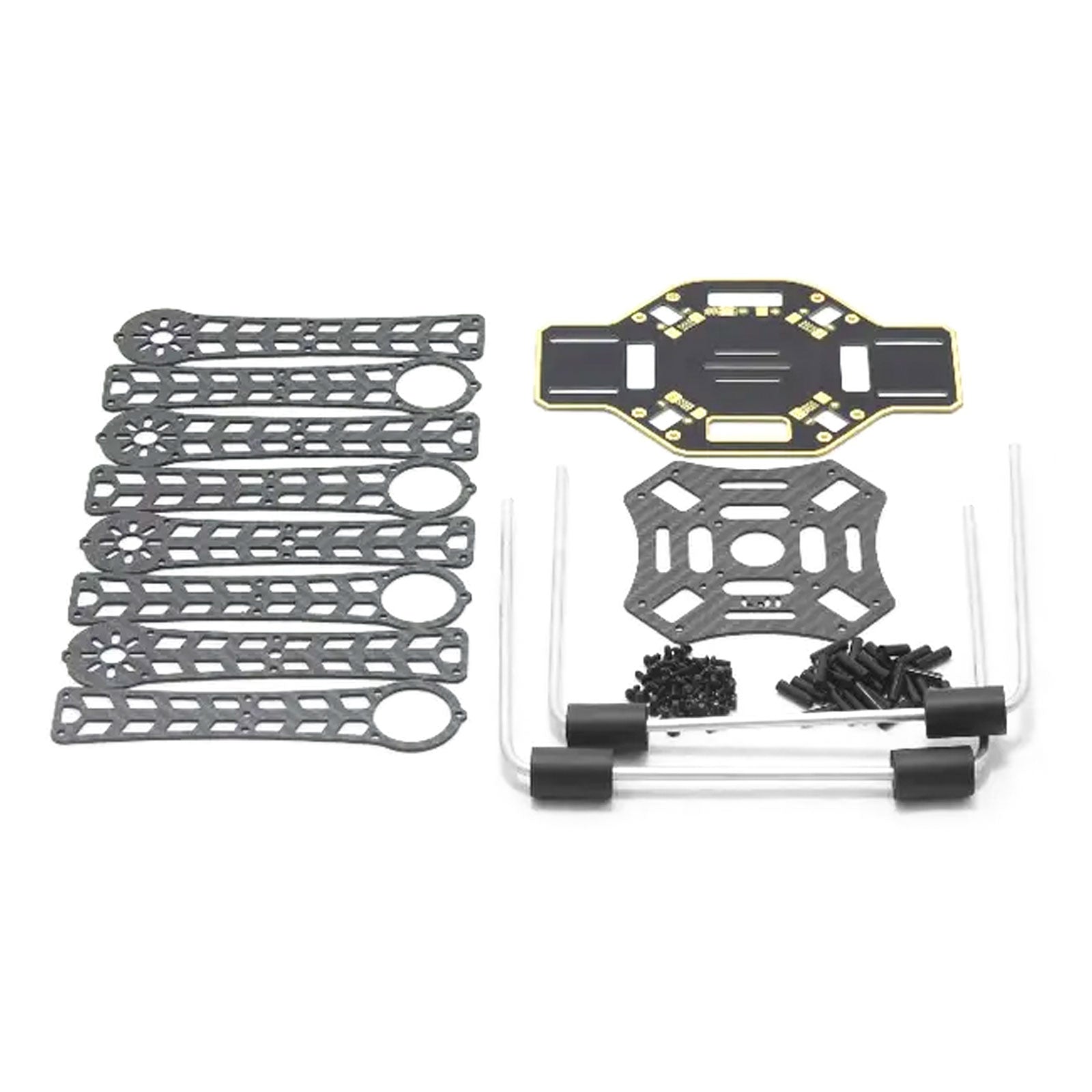 380mm Carbon Fiber Quadcopter Frame w/ PCB Board & Aluminum Landing Gear