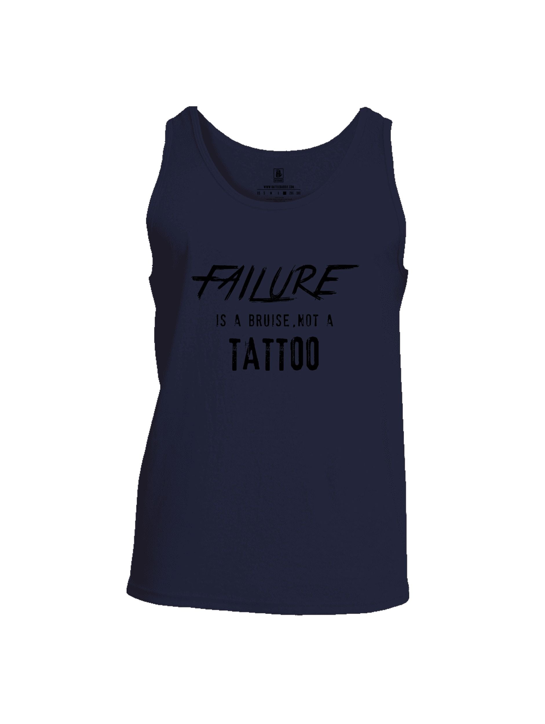 Battleraddle Failure Is A Bruise Black Sleeves Men Cotton Cotton Tank Top