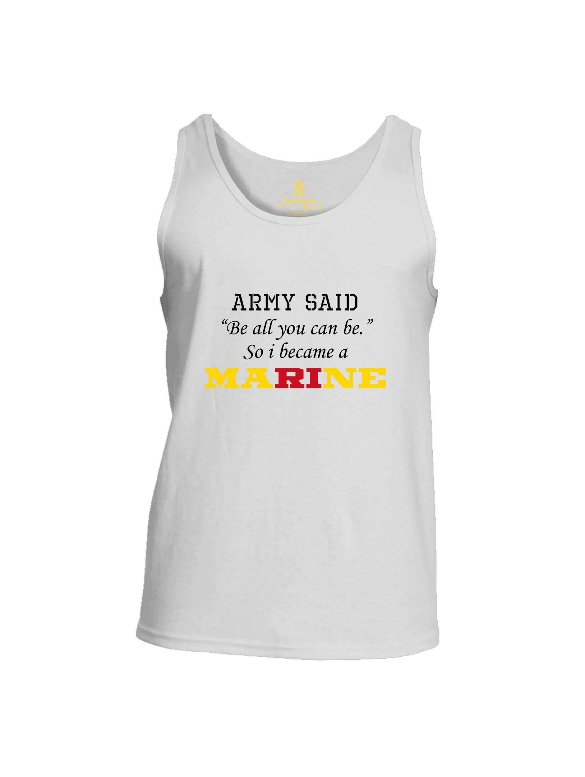 Battleraddle Army Said   Yellow Sleeves Men Cotton Cotton Tank Top